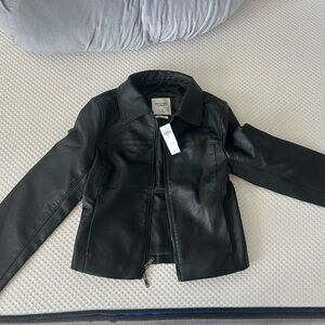 Abercrombie & Fitch Black Leather Jacket